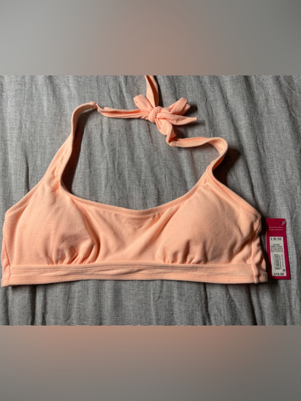 Juniors Terrycloth Swim Top Large